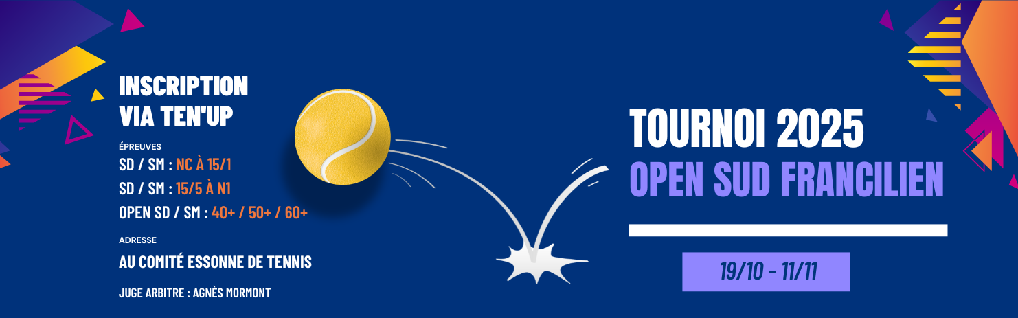 TOURNOI 2025 OPEN SUD FRANCILIEN